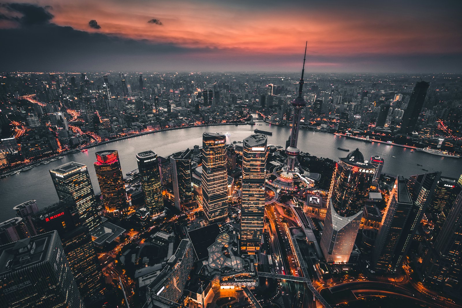 Skyline chinoise moderne